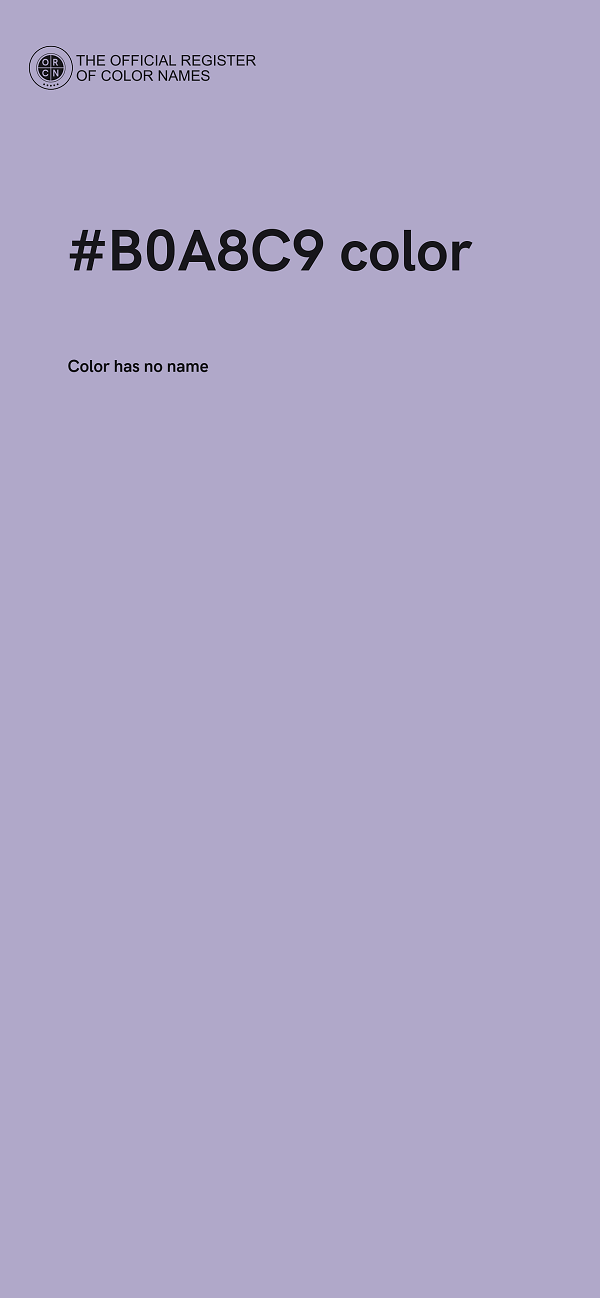 #B0A8C9 color image