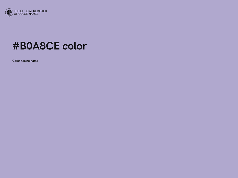 #B0A8CE color image