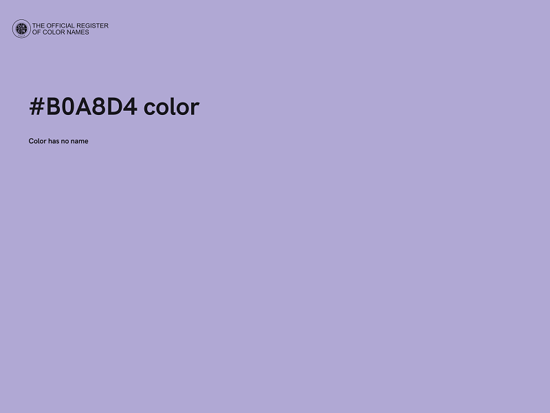 #B0A8D4 color image