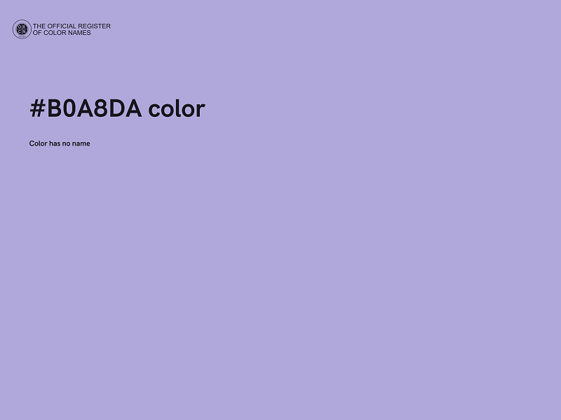 #B0A8DA color image