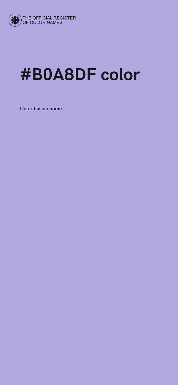#B0A8DF color image