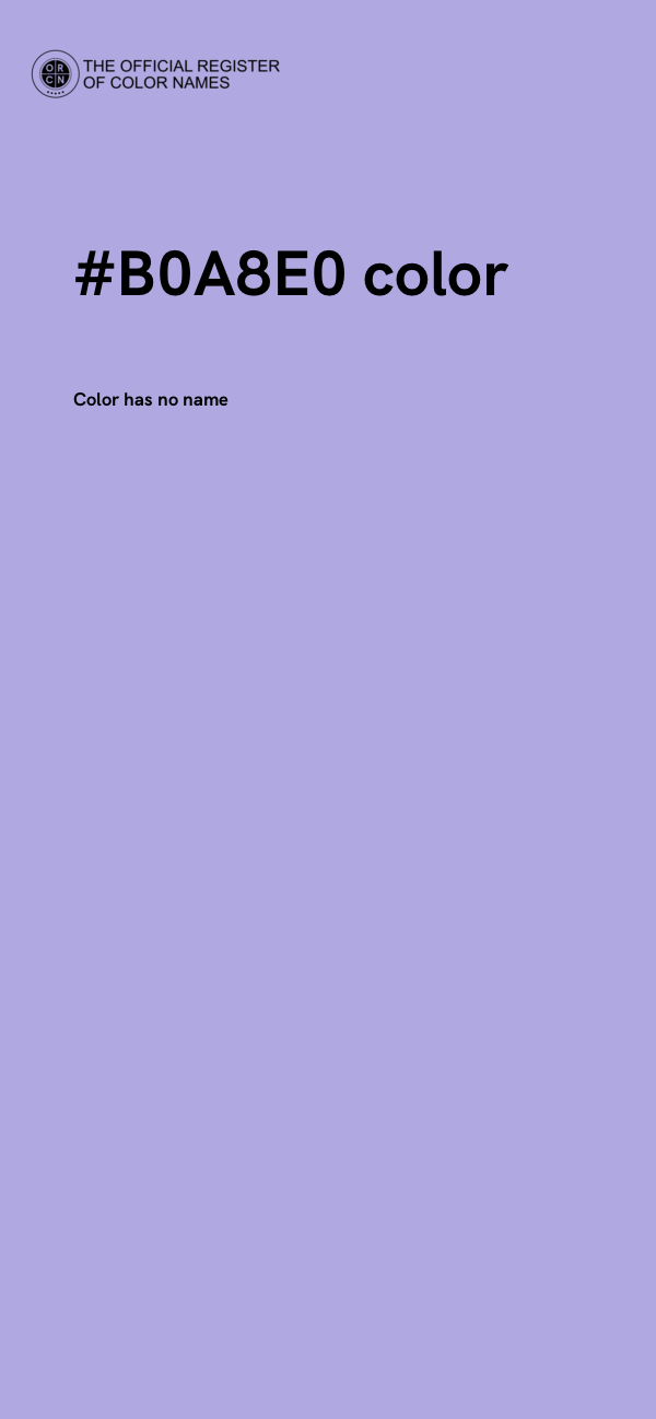 #B0A8E0 color image