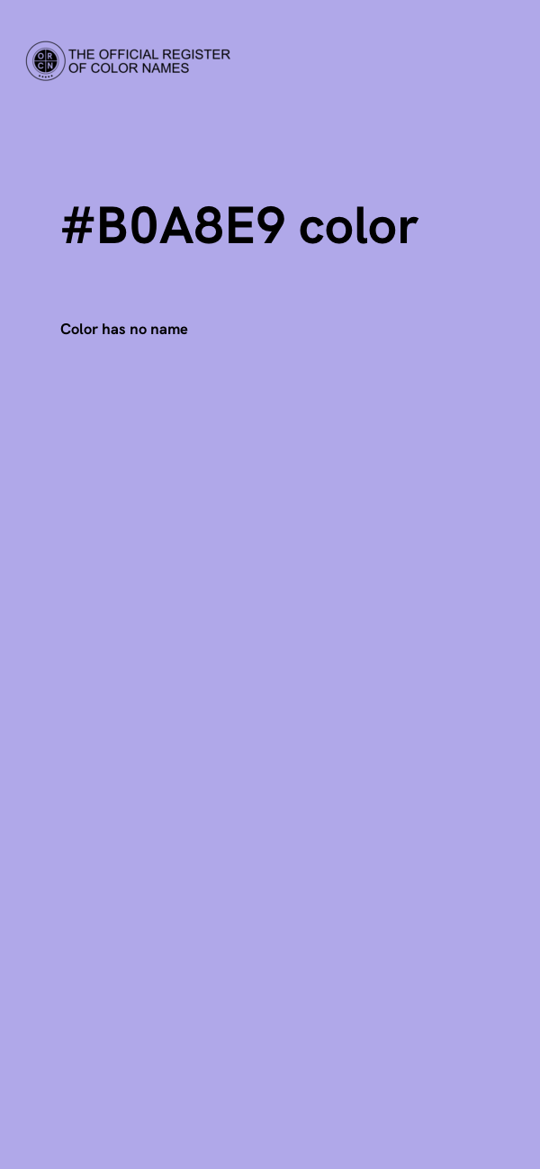 #B0A8E9 color image