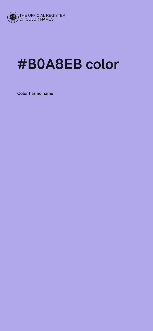 #B0A8EB color image