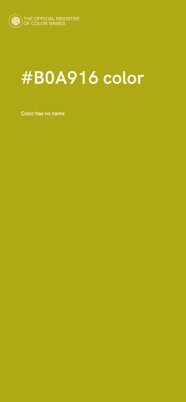 #B0A916 color image