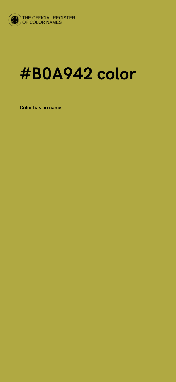 #B0A942 color image