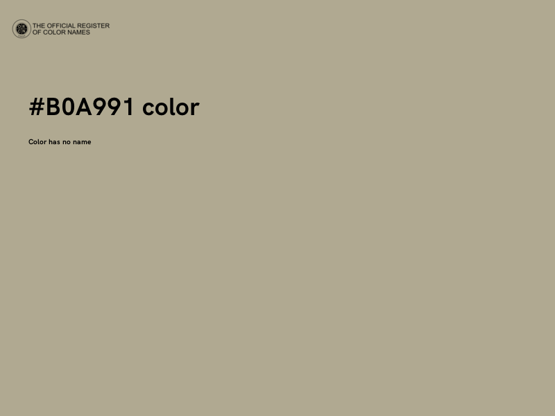 #B0A991 color image