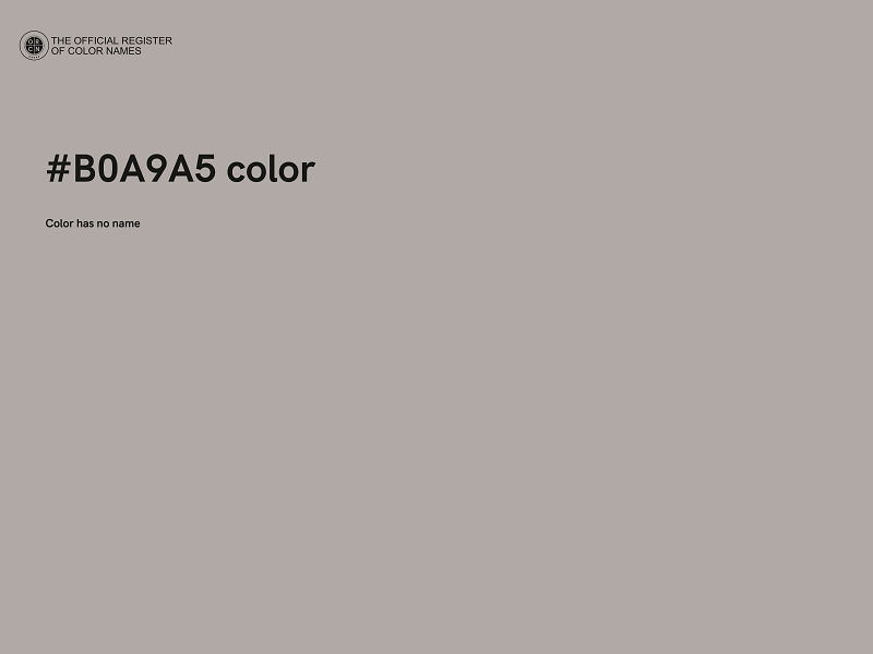 #B0A9A5 color image