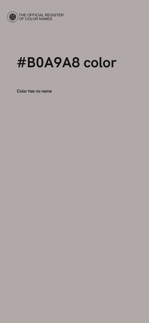 #B0A9A8 color image