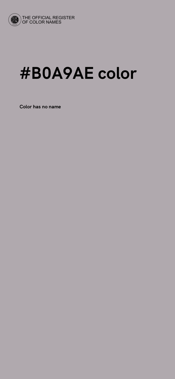 #B0A9AE color image