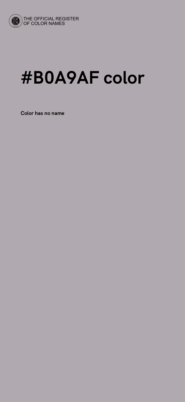 #B0A9AF color image