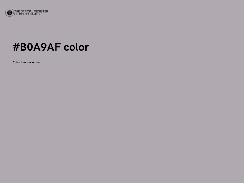 #B0A9AF color image