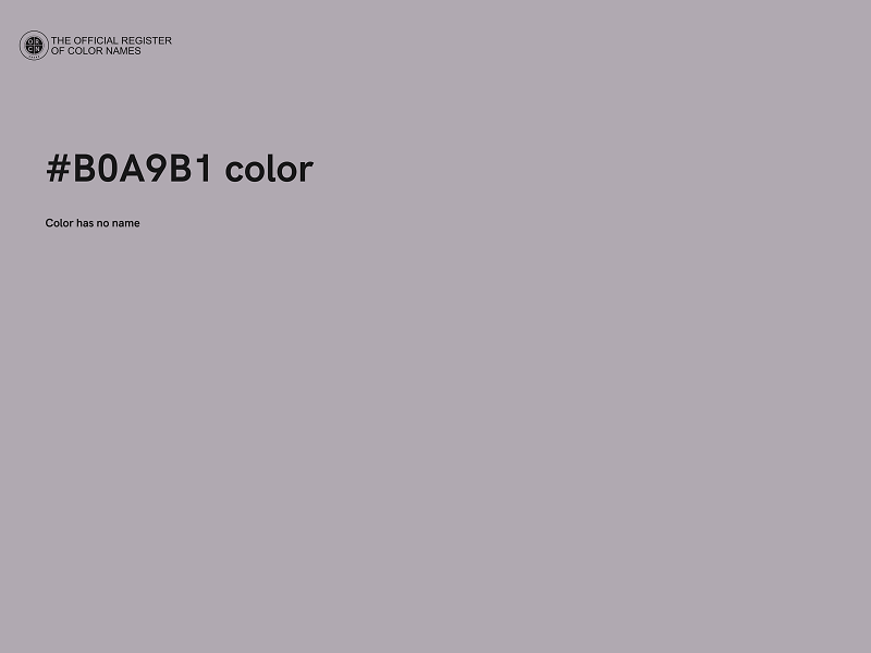 #B0A9B1 color image