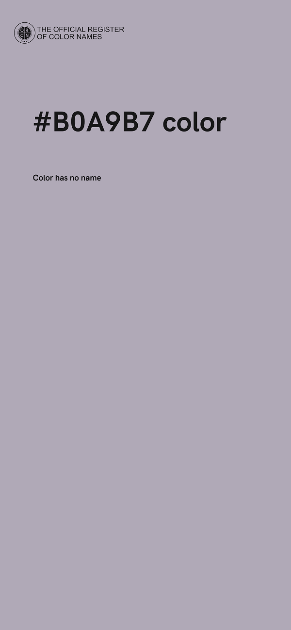 #B0A9B7 color image