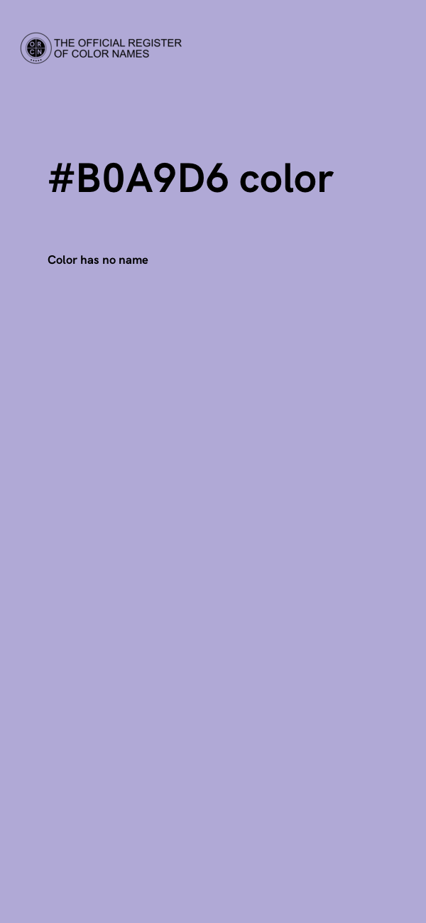 #B0A9D6 color image