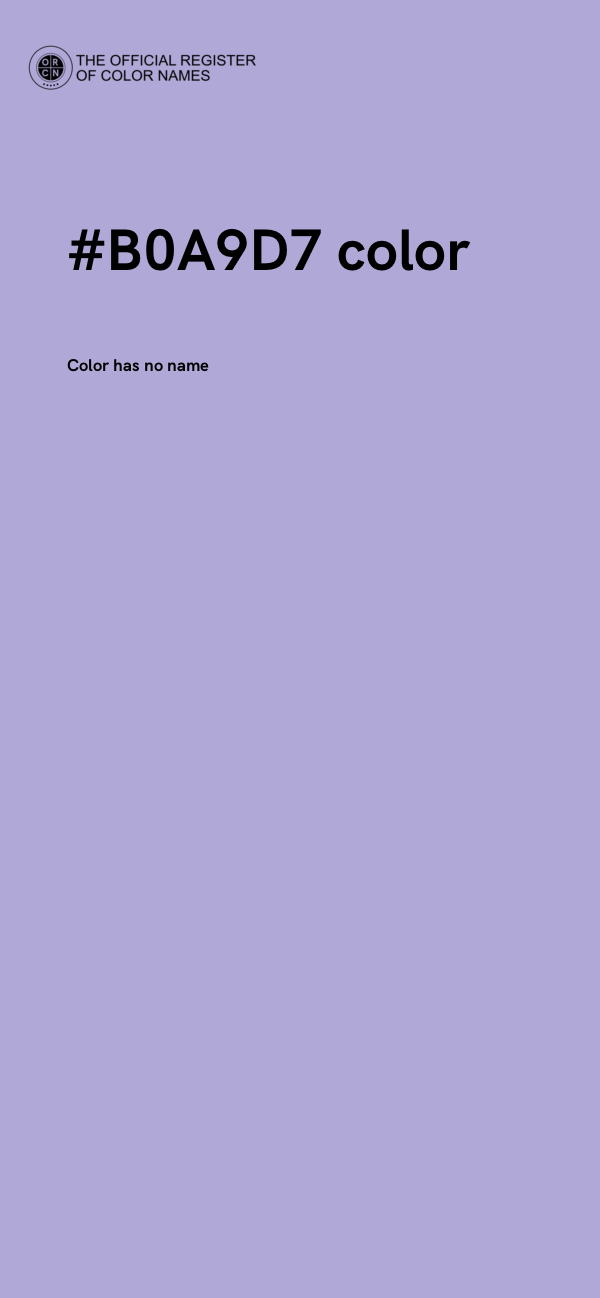 #B0A9D7 color image
