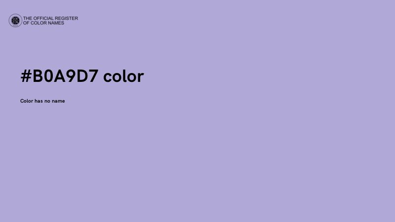 #B0A9D7 color image