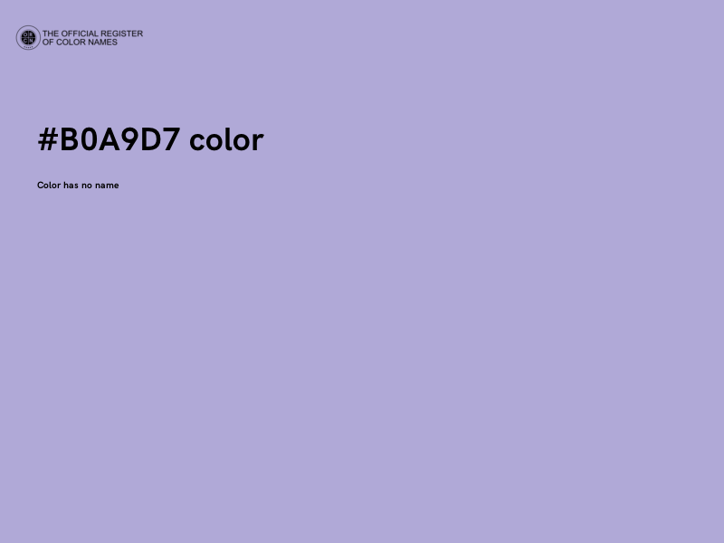 #B0A9D7 color image