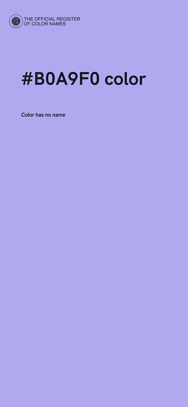 #B0A9F0 color image