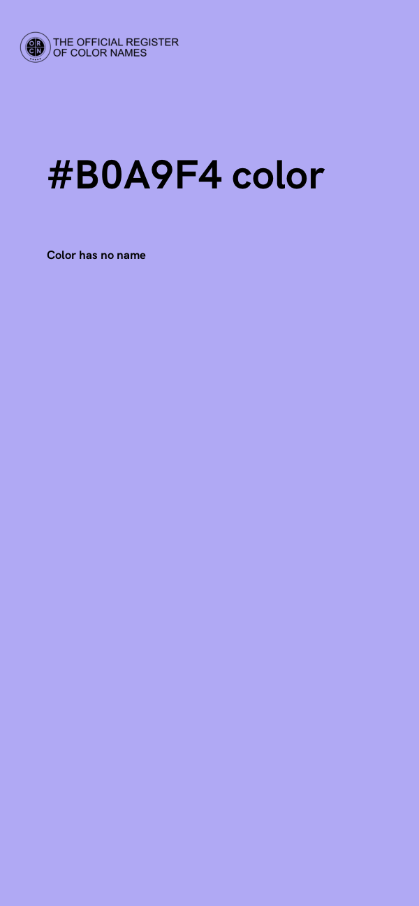 #B0A9F4 color image