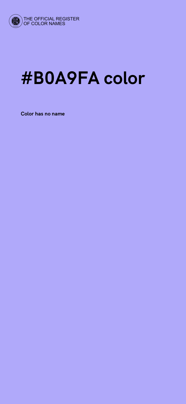 #B0A9FA color image