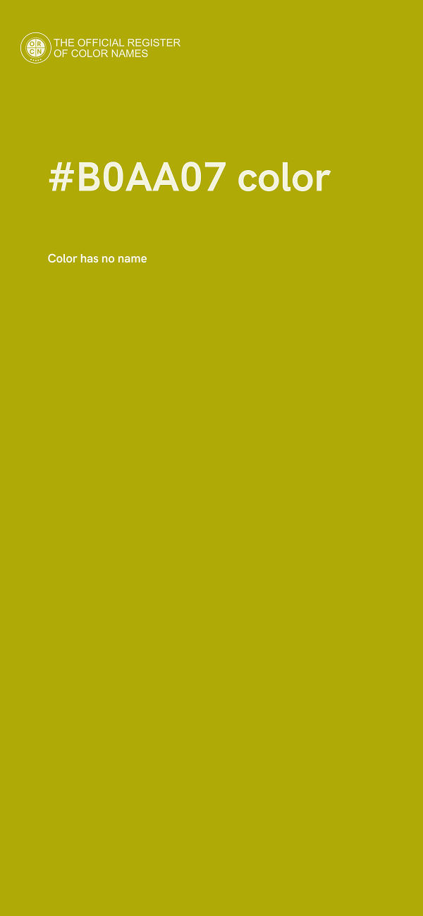 #B0AA07 color image