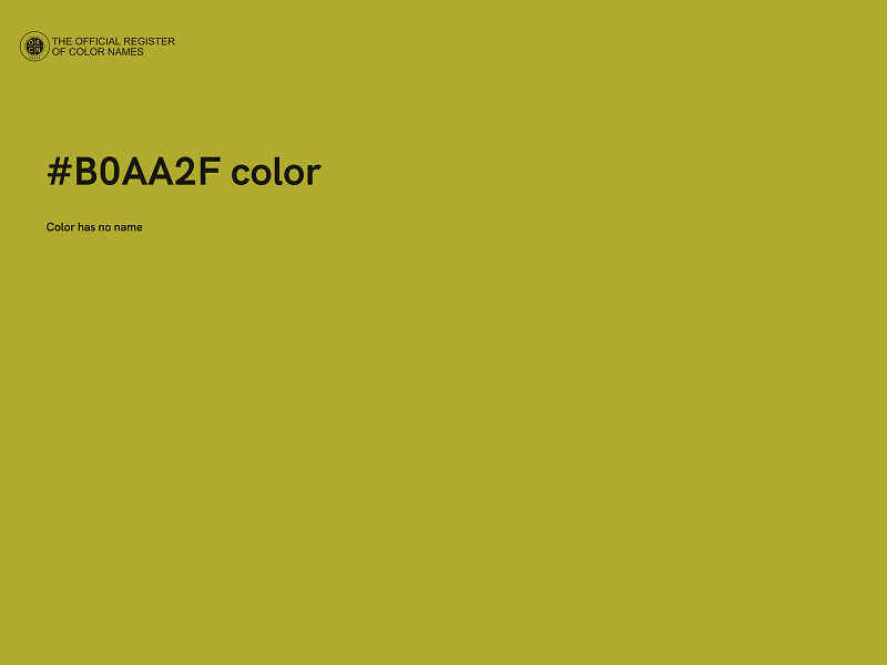 #B0AA2F color image