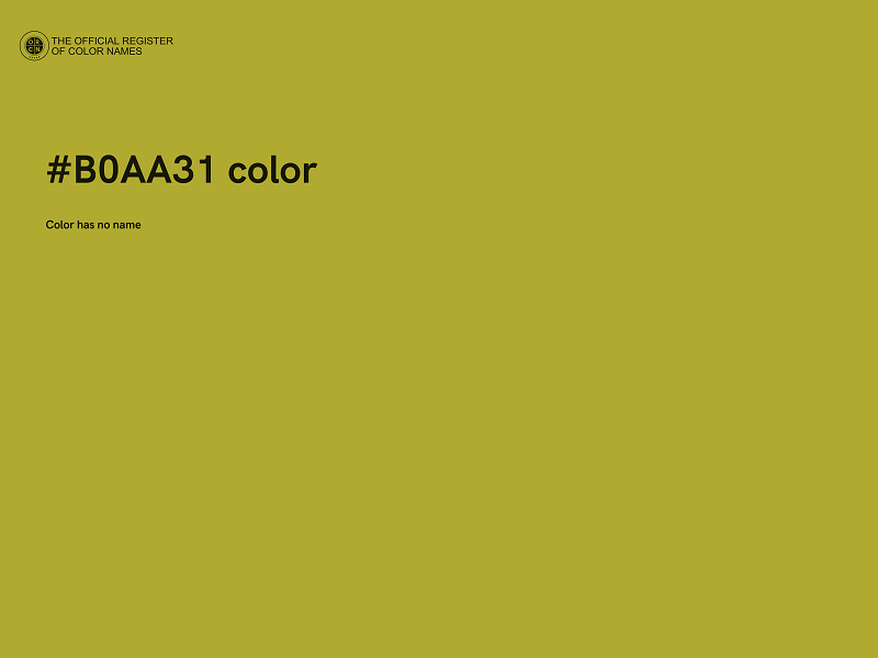 #B0AA31 color image