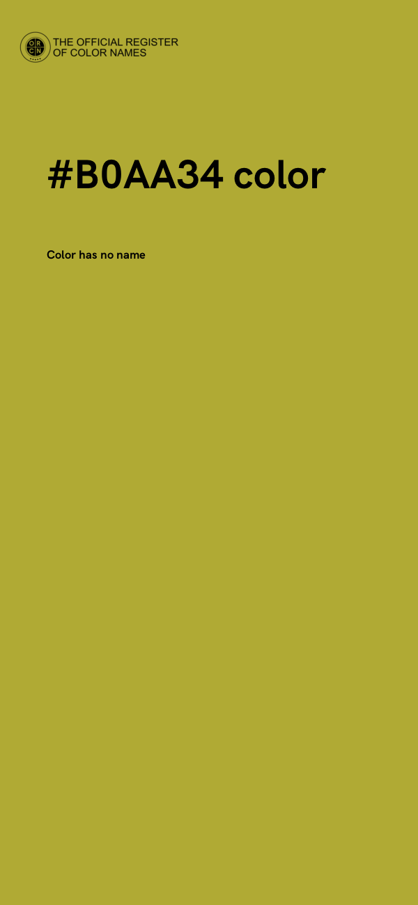 #B0AA34 color image
