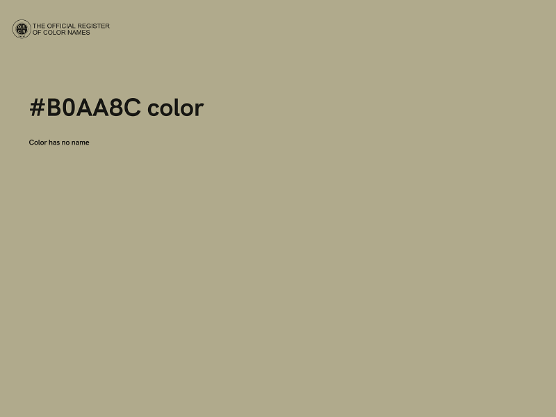 #B0AA8C color image