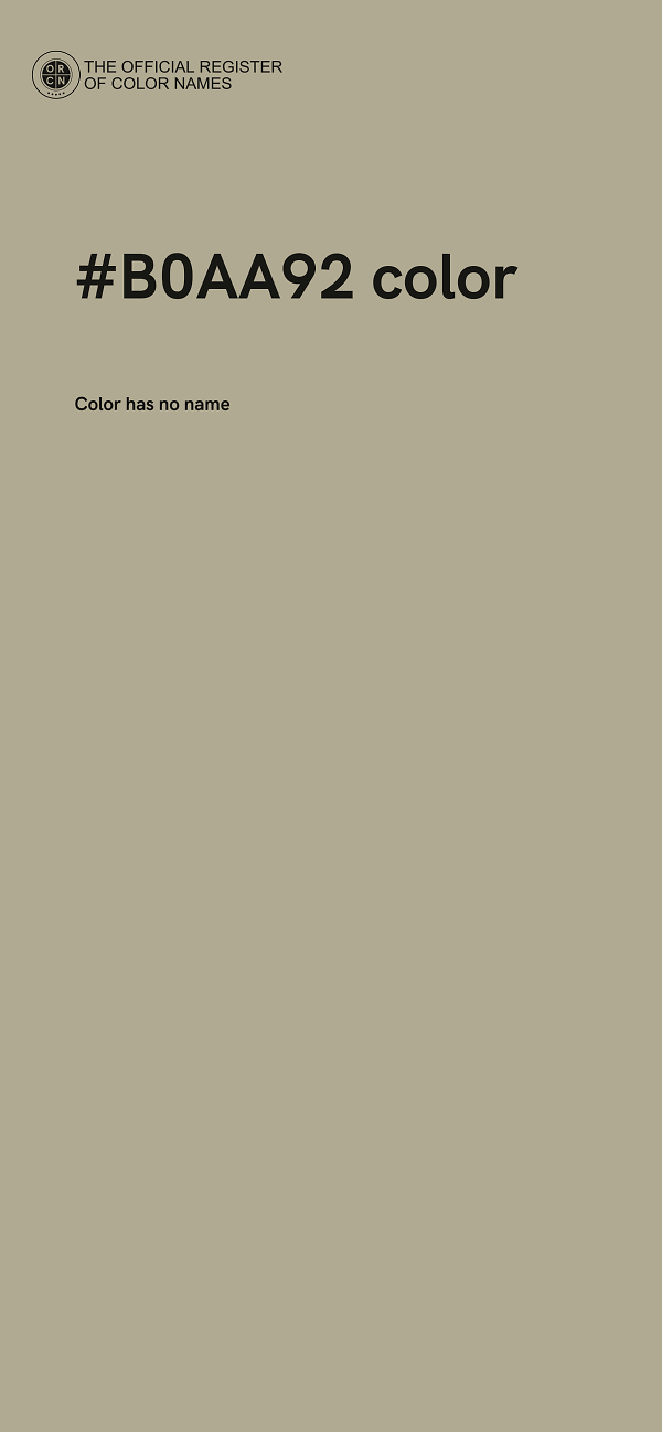 #B0AA92 color image