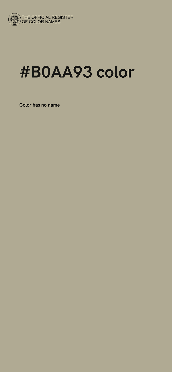 #B0AA93 color image