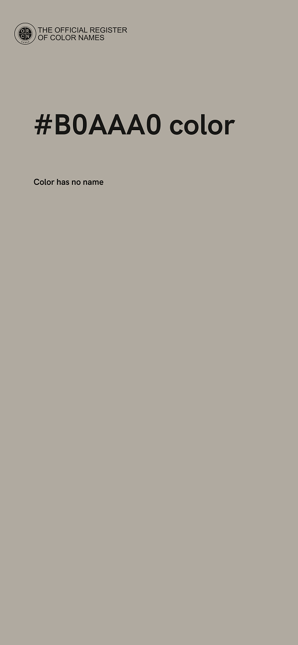 #B0AAA0 color image