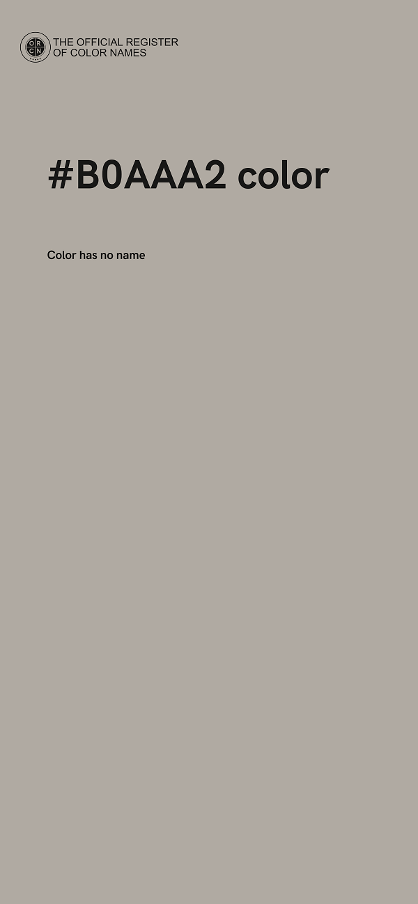 #B0AAA2 color image