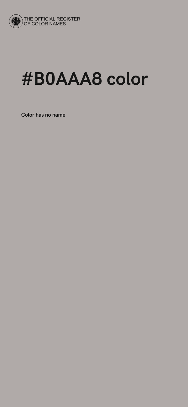#B0AAA8 color image