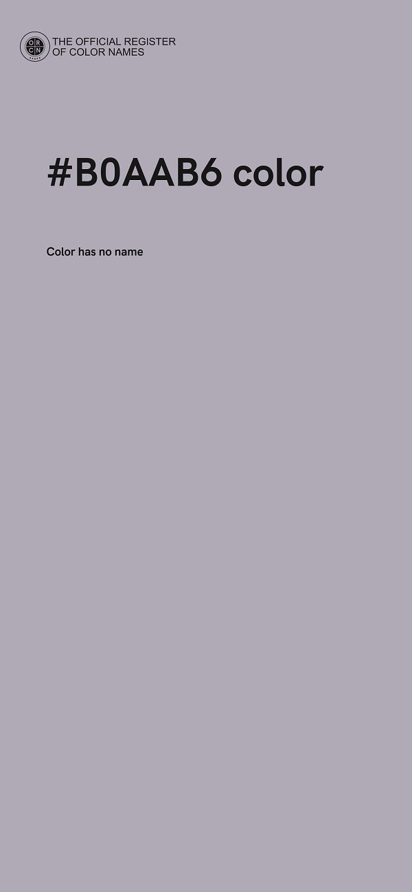 #B0AAB6 color image