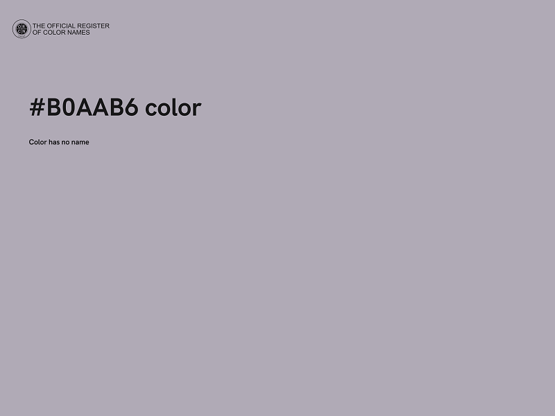 #B0AAB6 color image