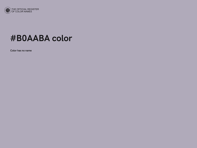 #B0AABA color image