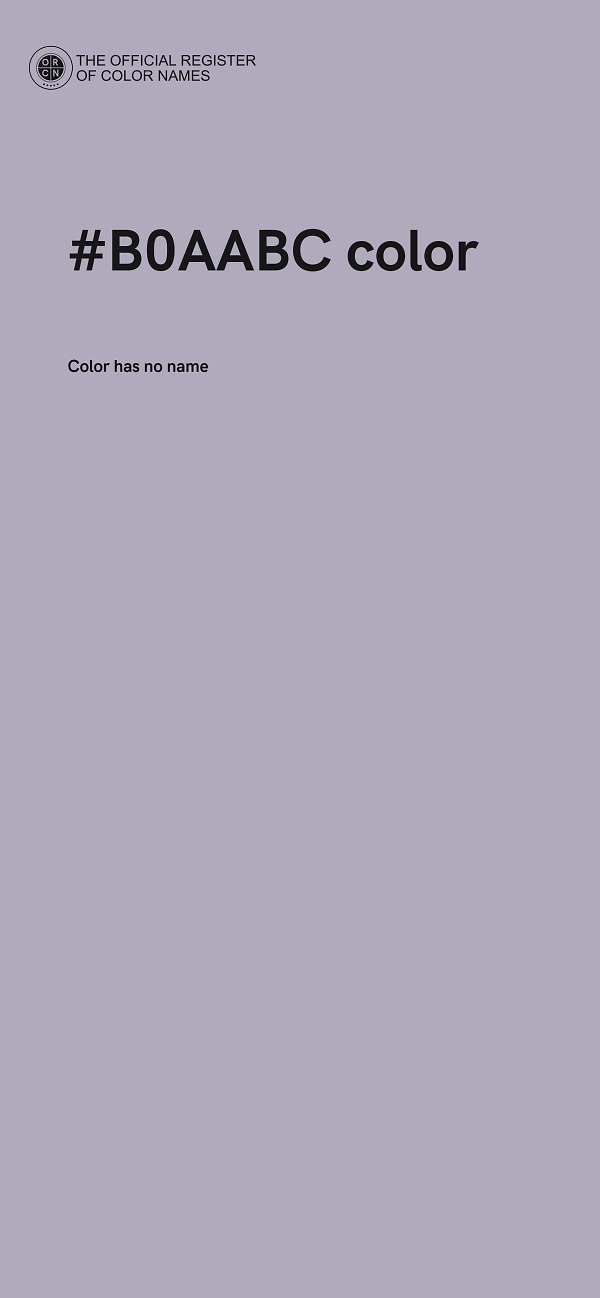 #B0AABC color image