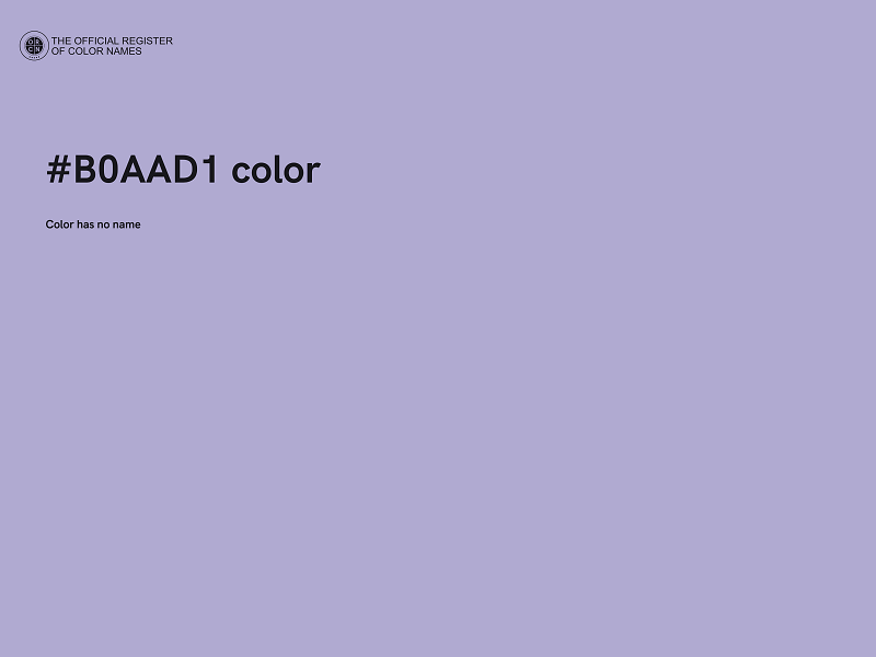 #B0AAD1 color image