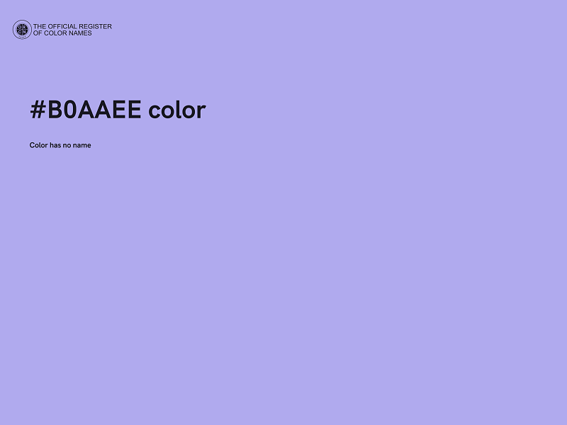 #B0AAEE color image
