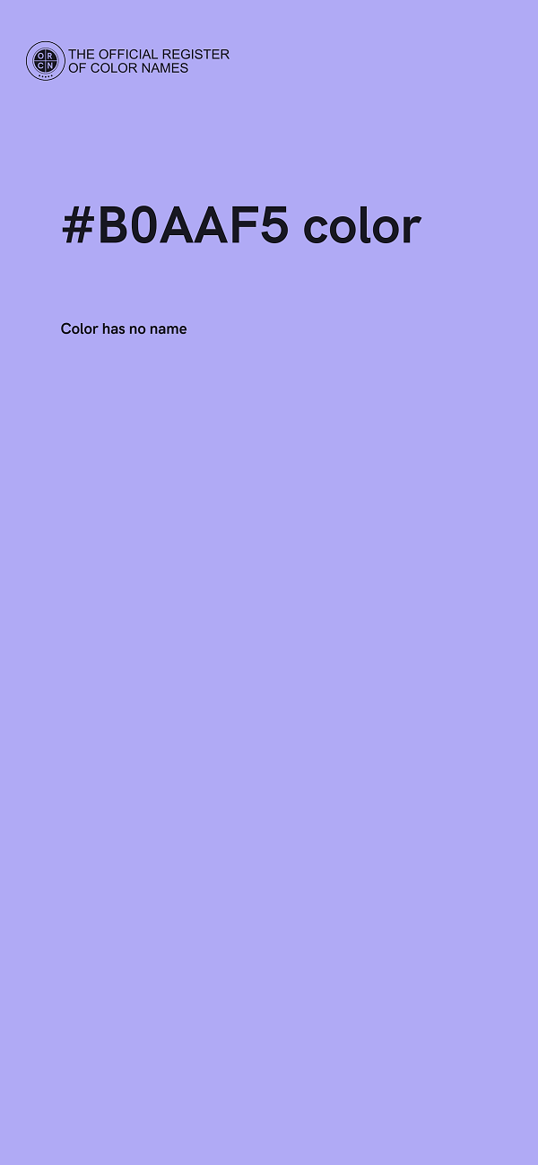 #B0AAF5 color image