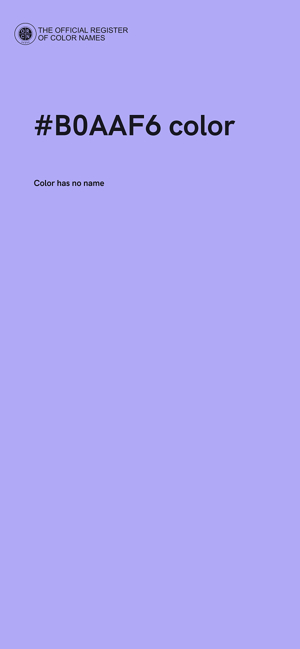 #B0AAF6 color image