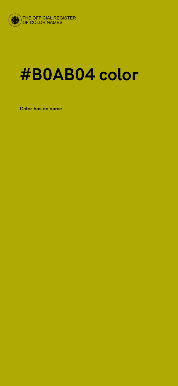 #B0AB04 color image