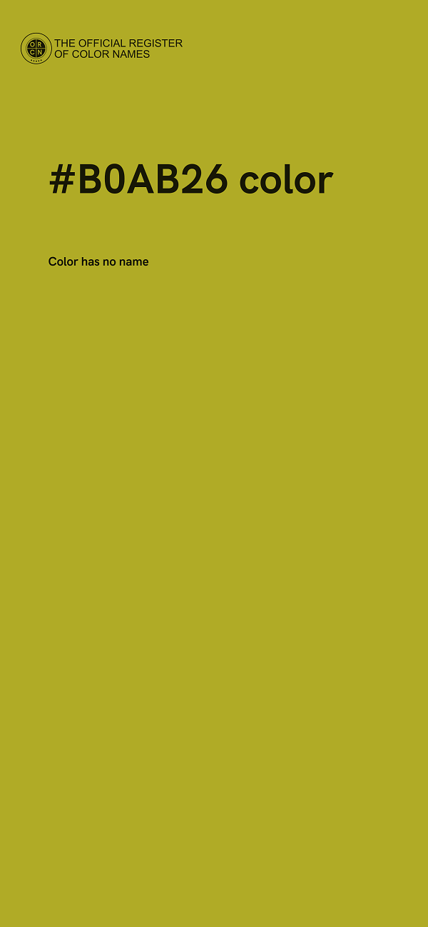 #B0AB26 color image