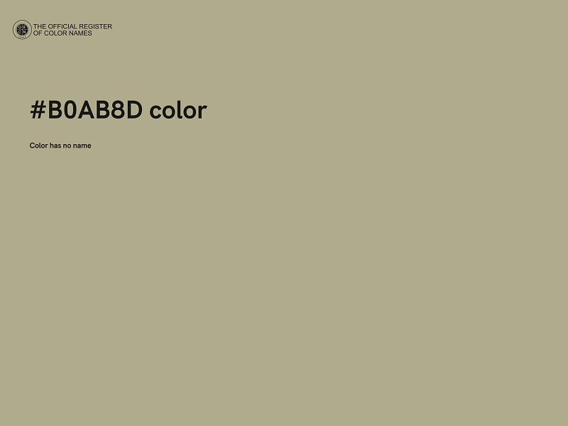 #B0AB8D color image