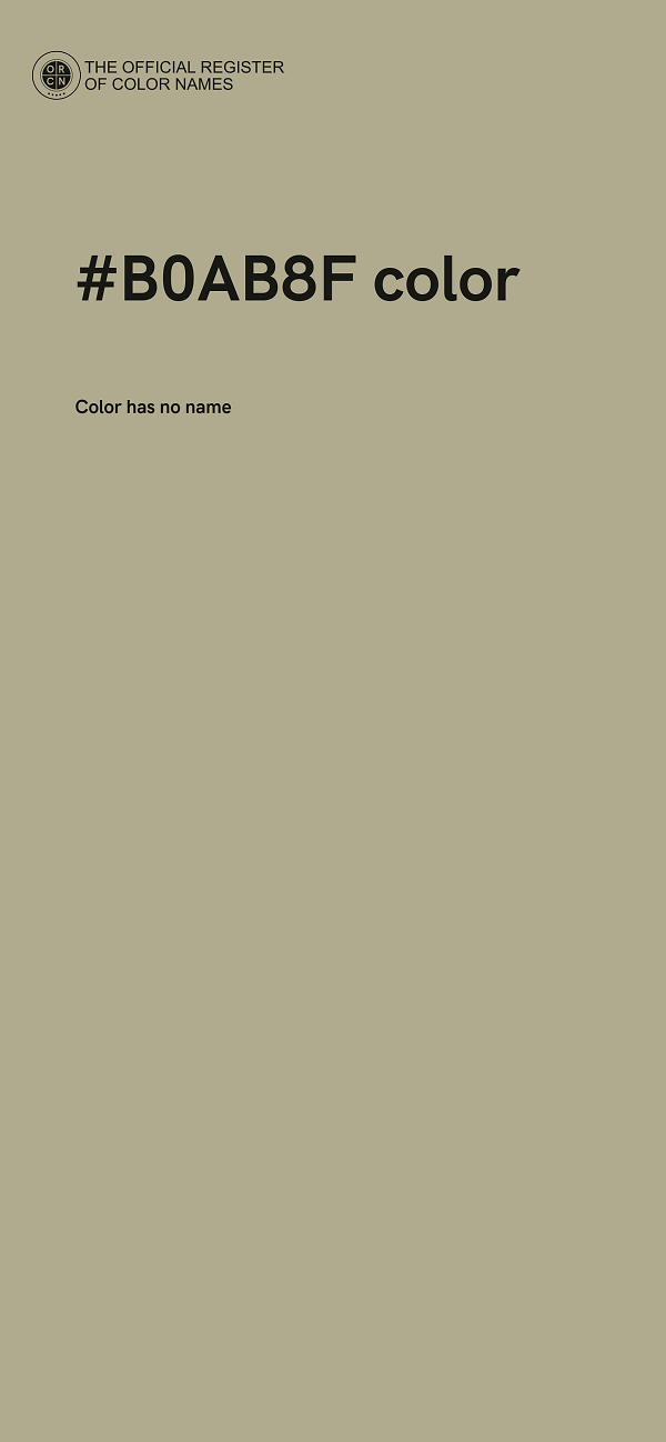 #B0AB8F color image