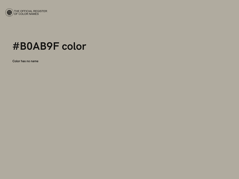 #B0AB9F color image