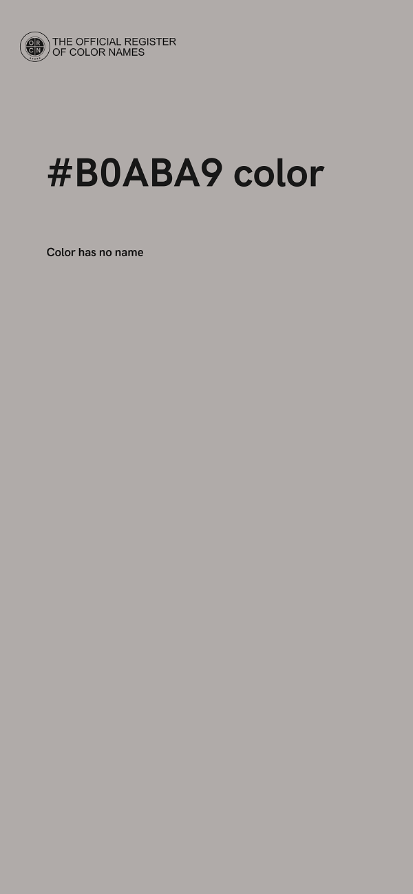 #B0ABA9 color image