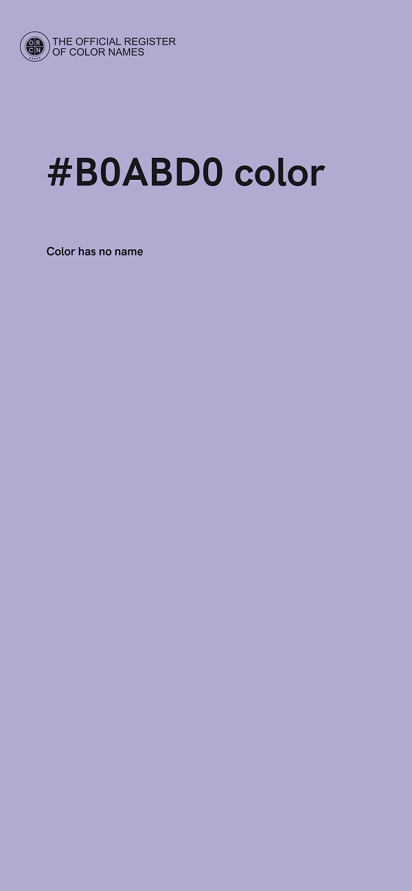 #B0ABD0 color image